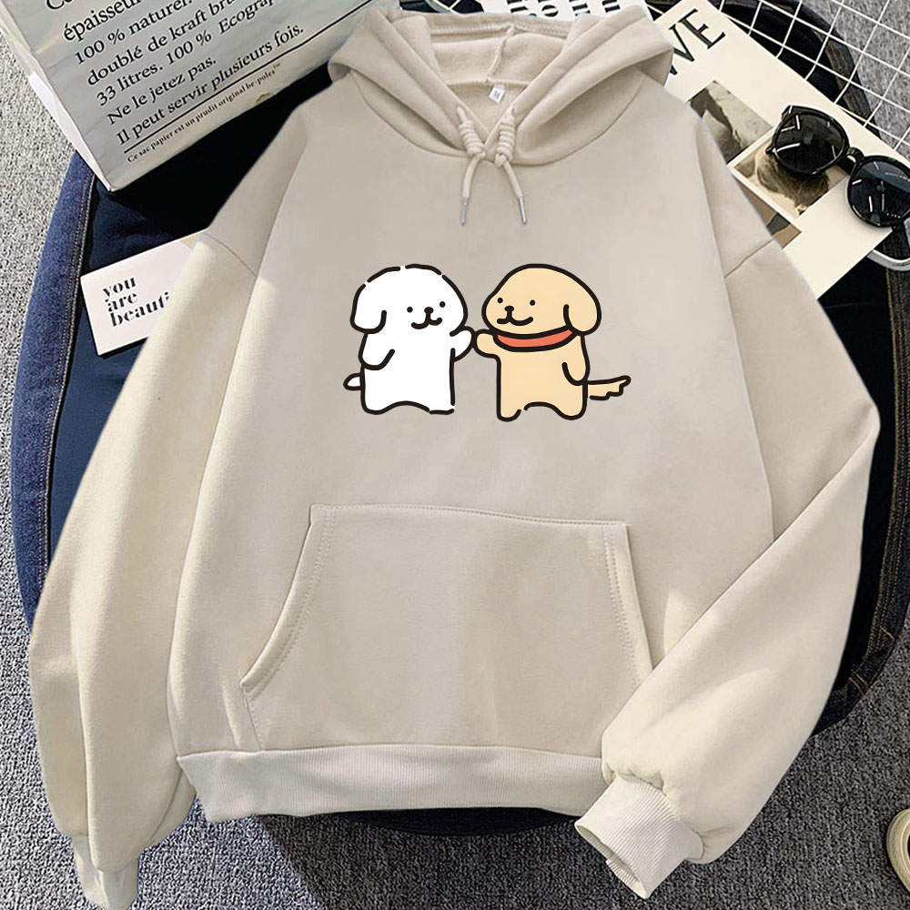 Winter Clothing Yellowknife - Puppy Maltese Dog Printing Hoodies Kawaii