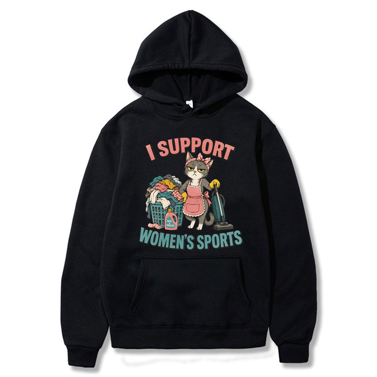 Winter Clothing Meme - I Support Women’s Sports Funny Cat