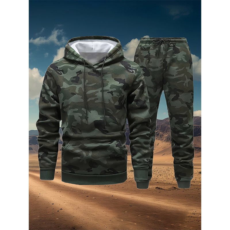 Winter Clothing - Autumn Camouflage 3D Print Hoodies Pant