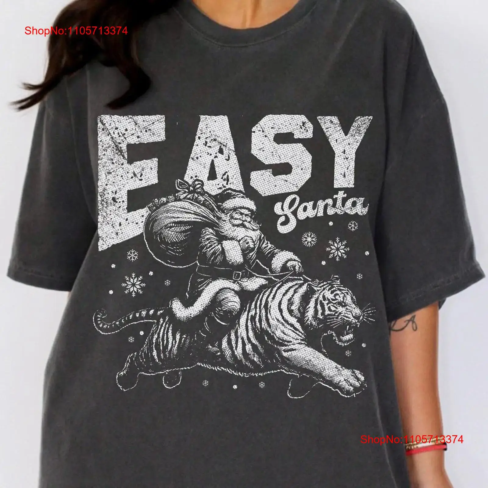 Winter Clothing Meme - Easy Santa T Shirt Tiger Fun