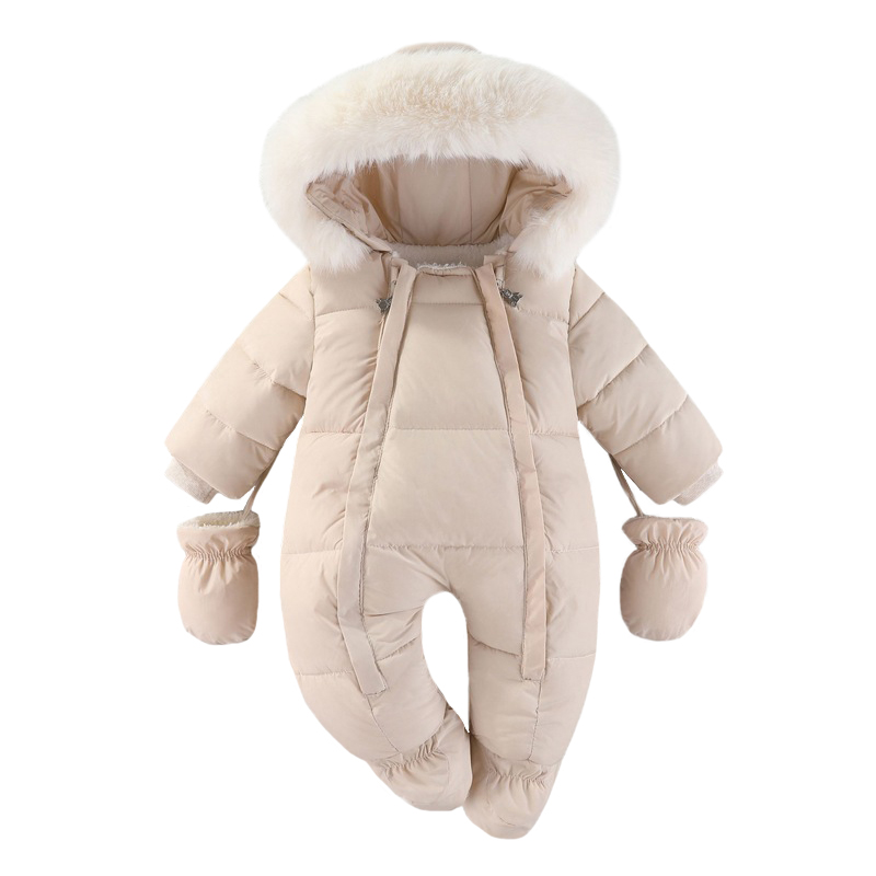 Winter Clothing Baby Girl - Winter Newborn Baby Romper With Gloves