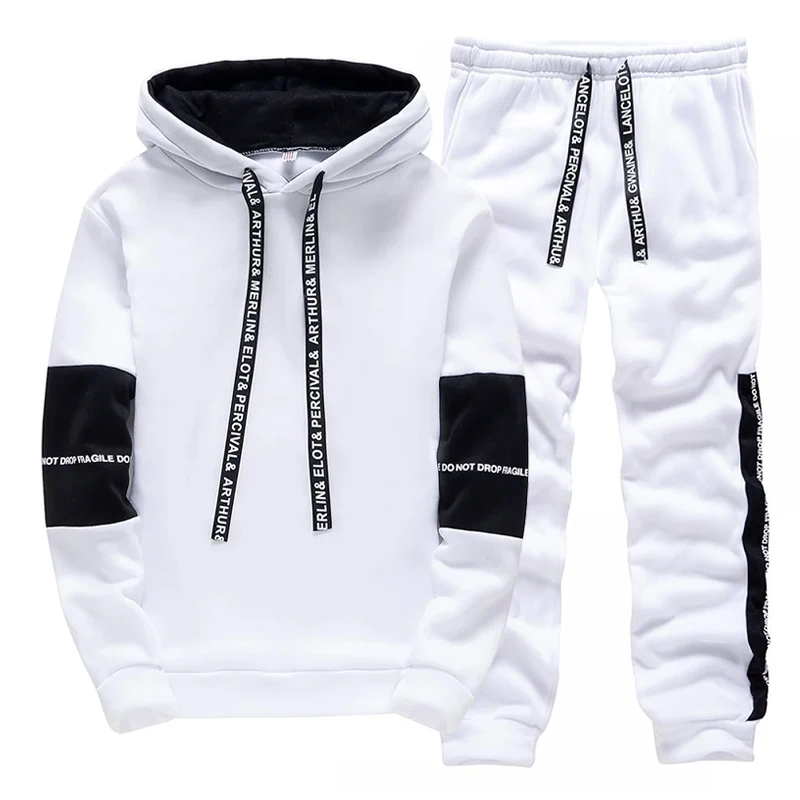 Black White Men's Tracksuit Fa - Winter Clothing review and price