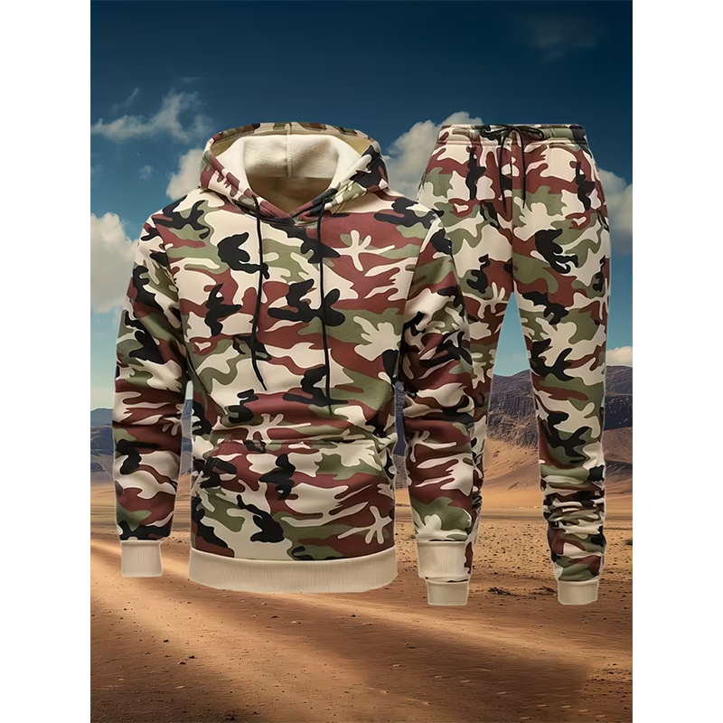 Autumn Camouflage 3D Print Hoo - Winter Clothing review and price