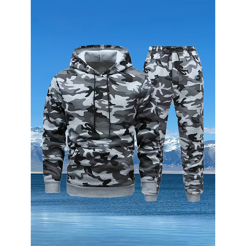 Autumn Camouflage 3D Print Hoo - Winter Clothing review and price