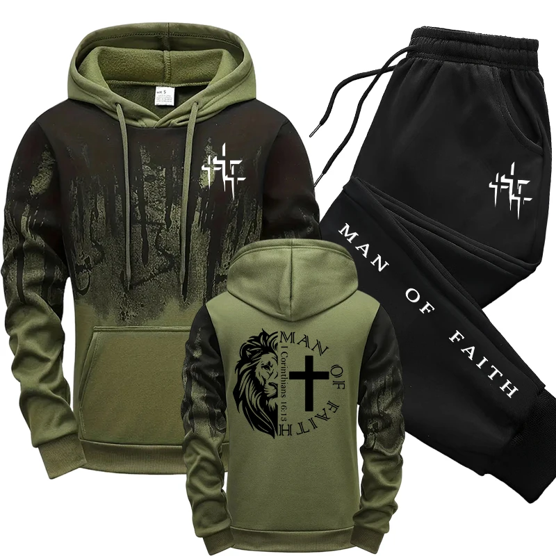Man of Faith Pattern Men's Set - Winter Clothing review and price