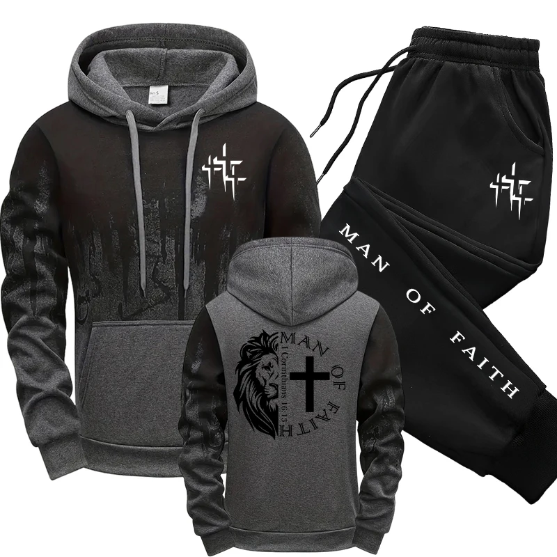 Man of Faith Pattern Men's Set - Winter Clothing review and price