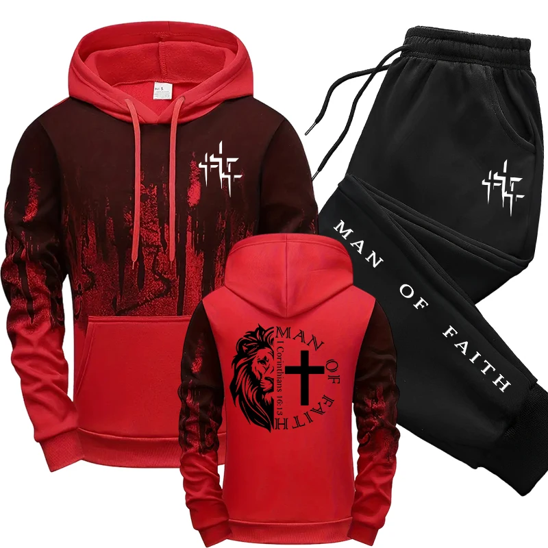 Man of Faith Pattern Men's Set - Winter Clothing review and price